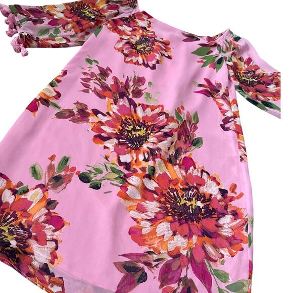 Trina Turk Luxe Silk Amaris Dress Desert Bloom Size Small - Picture 3 of 9